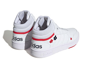 Zapatillas Adidas Hoops 3.0 Cuero Mujer Blanco