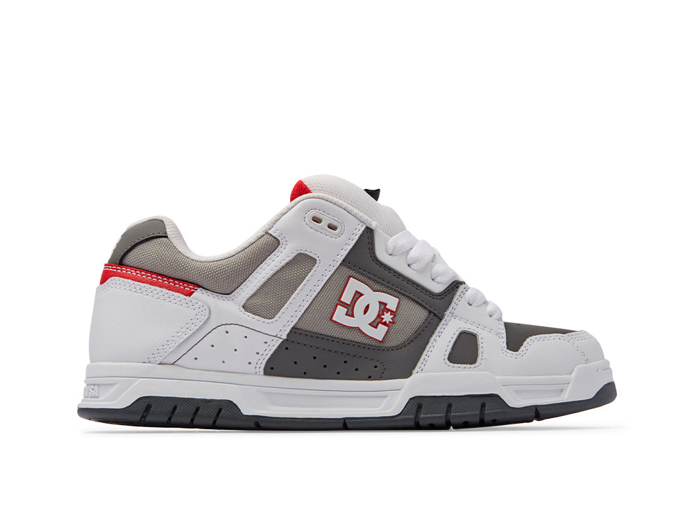 Stag Zapatillas Hombre Anchas Zapatilla Dc Stag Hombre Blanco Gris