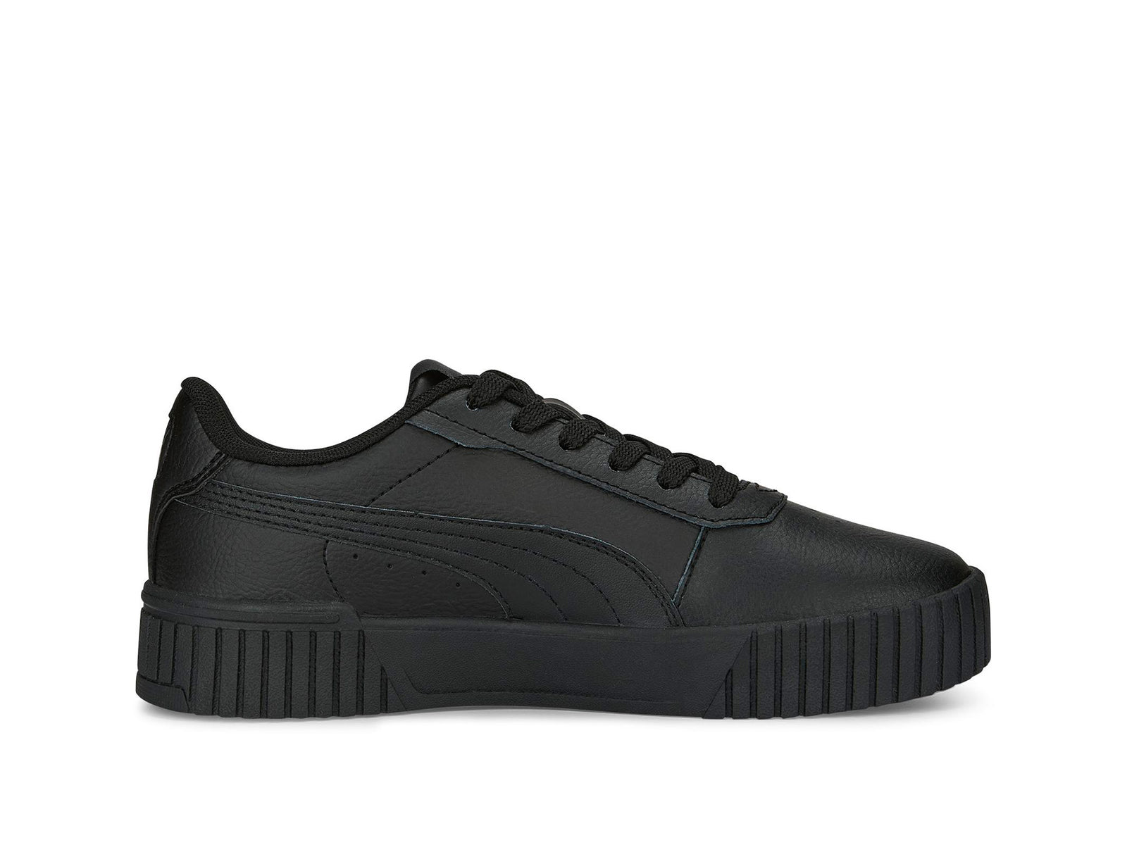 Zapatillas Puma Carina 2.0 Cuero Cadete Mono Negro