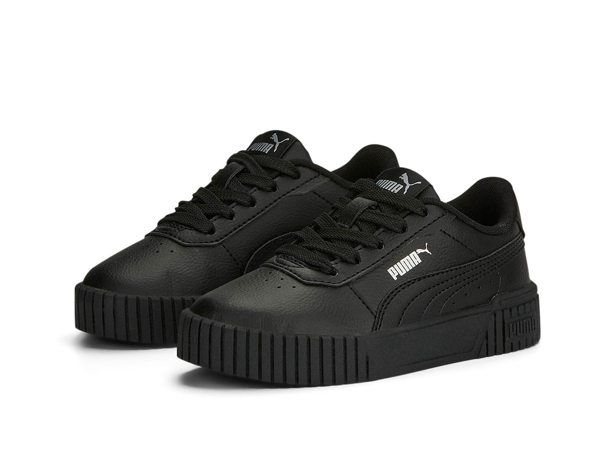 Zapatillas Puma Carina 2.0 Cuero Cadete Mono Negro - Real Kicks