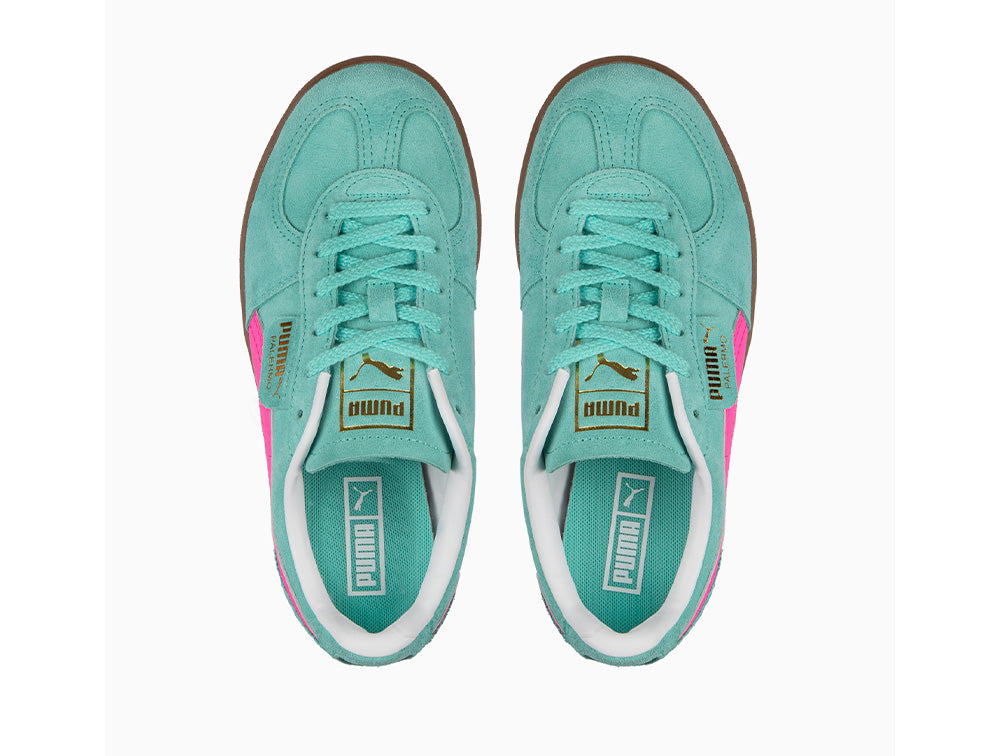 Zapatilla Puma Palermo Elevata Mujer Celeste/Gum