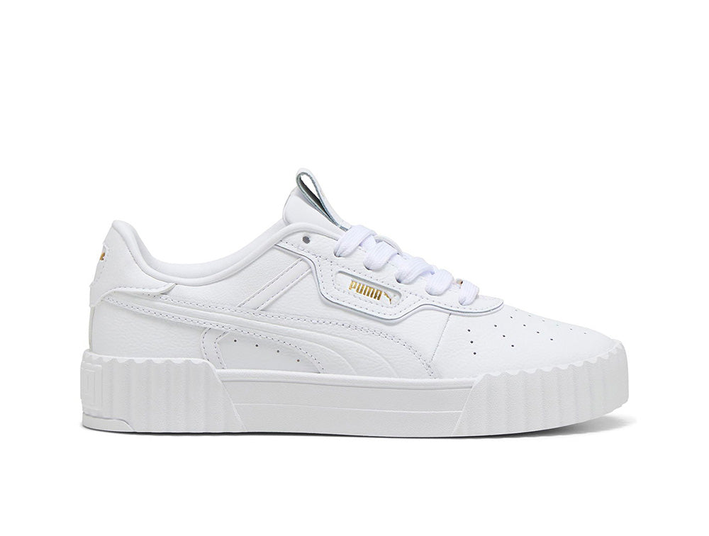 Zapatillas Puma Carina 3.0 Lth Luxe Mujer Blanco