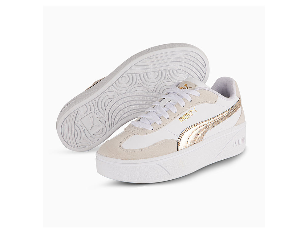 Zapatilla Puma Club II Era Platform Metallic Mujer Blanco