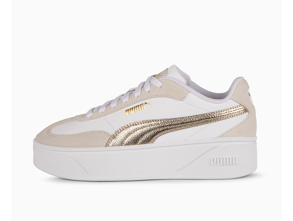Zapatilla Puma Club II Era Platform Metallic Mujer Blanco