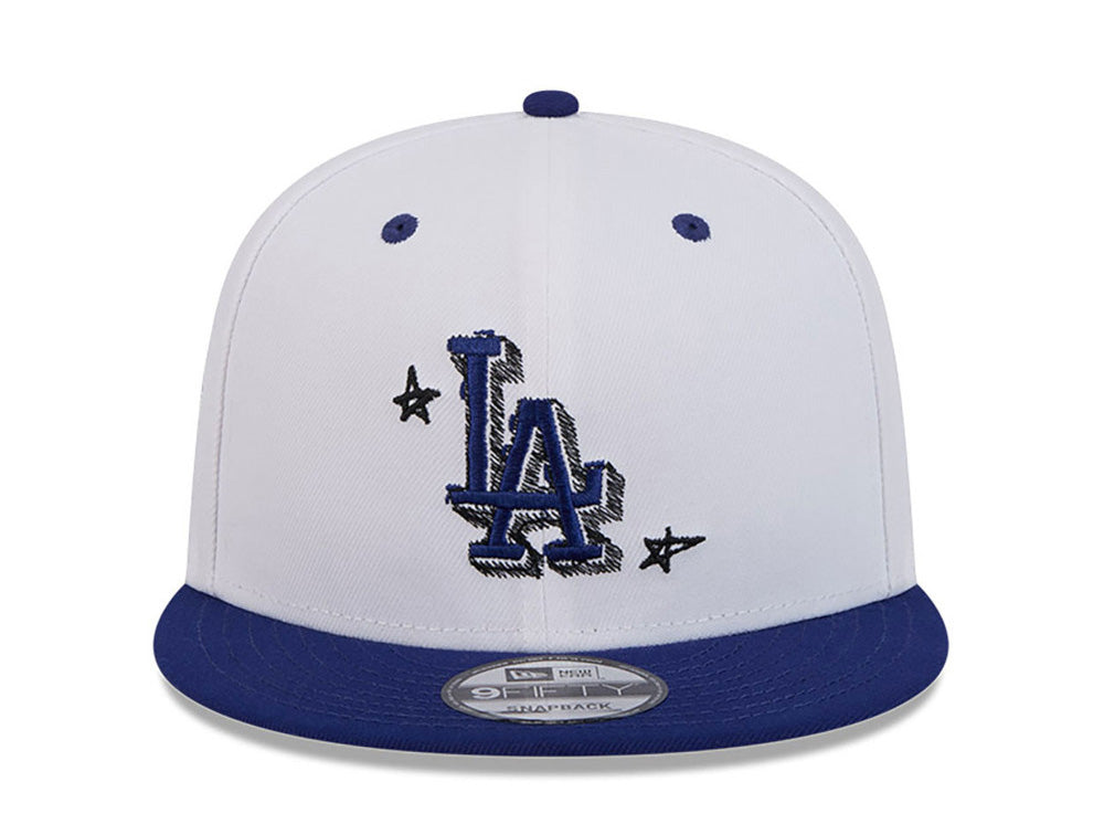 Jockey New Era 950 Los Angeles Dodgers MLB Official Doodles Unisex Blanco