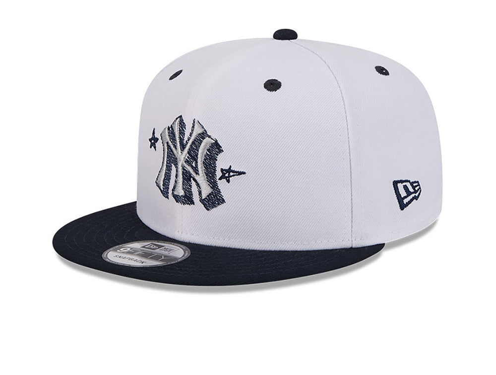 Jockey New Era 950 New York Yankees MLB Official Doodles Unisex Blanco