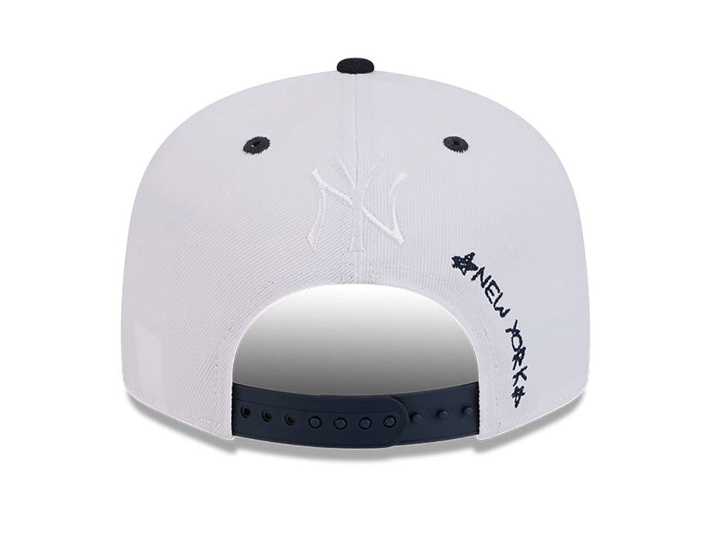 Jockey New Era 950 New York Yankees MLB Official Doodles Unisex Blanco