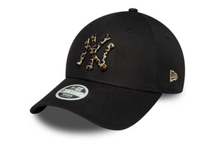 Jockey New Era Mlb 940 New York Yankees Leopard Infill Mujer Negro