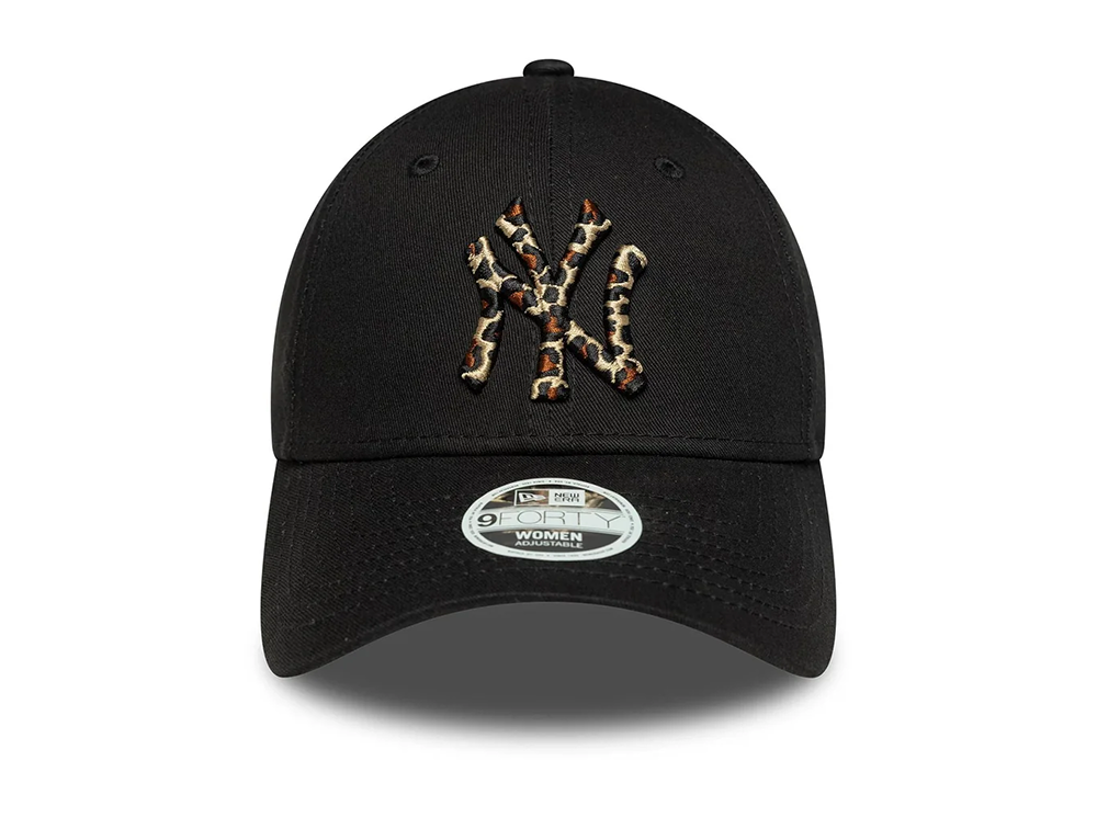 Jockey New Era Mlb 940 New York Yankees Leopard Infill Mujer Negro