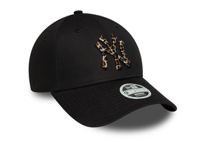 Jockey New Era Mlb 940 New York Yankees Leopard Infill Mujer Negro