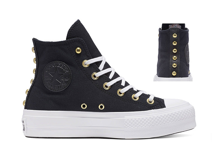 Zapatilla Converse Chuck Taylor Lift Studded Mujer Negro