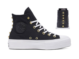 Zapatilla Converse Chuck Taylor Lift Studded Mujer Negro