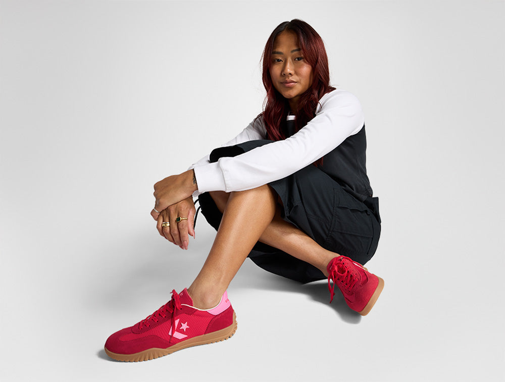 Zapatilla Converse Run Star Trainer Mujer Rojo