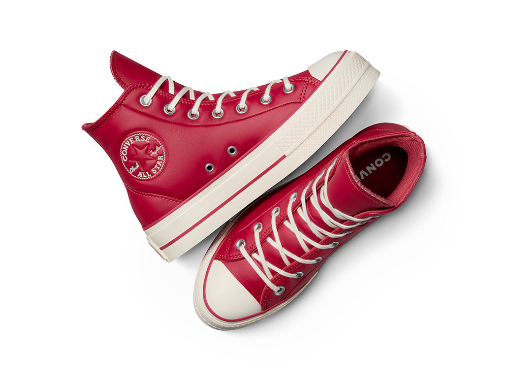 Zapatilla Converse Chuck Taylor Plataforma Puff Mujer Rojo Real