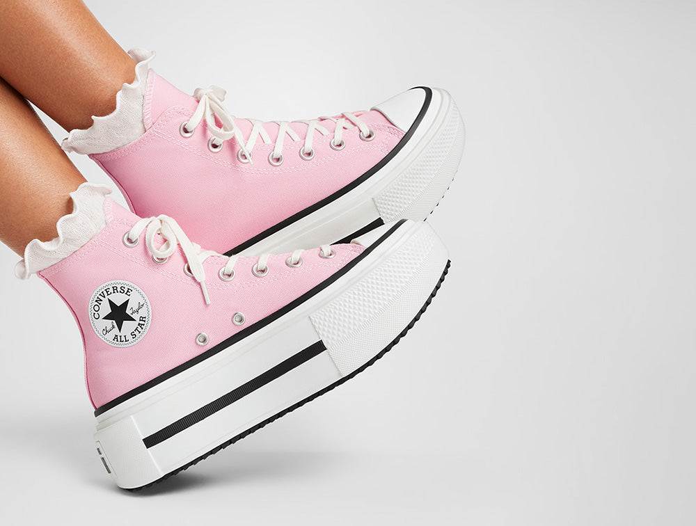 Zapatillas Converse Chuck Taylor Lift Double Stack Mujer Rosado