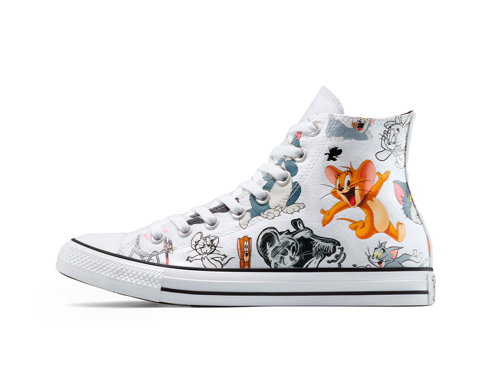 Zapatilla Converse Chuck Taylor Tom y Jerry Unisex Blanco