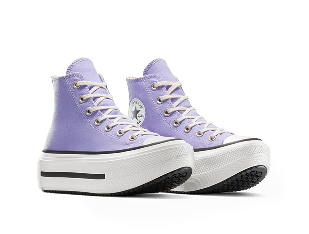 Zapatillas Converse Chuck Taylor Lift Double Stack Mujer Morado
