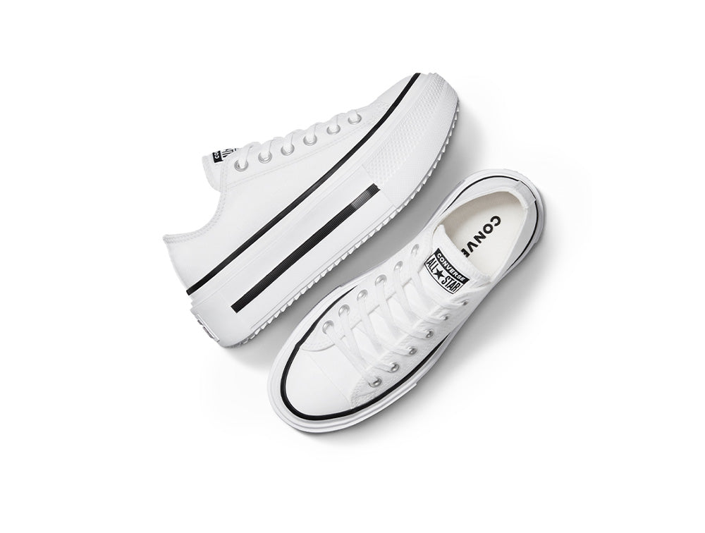Zapatillas Converse Chuck Taylor Lift Double Stack Mujer Blanco