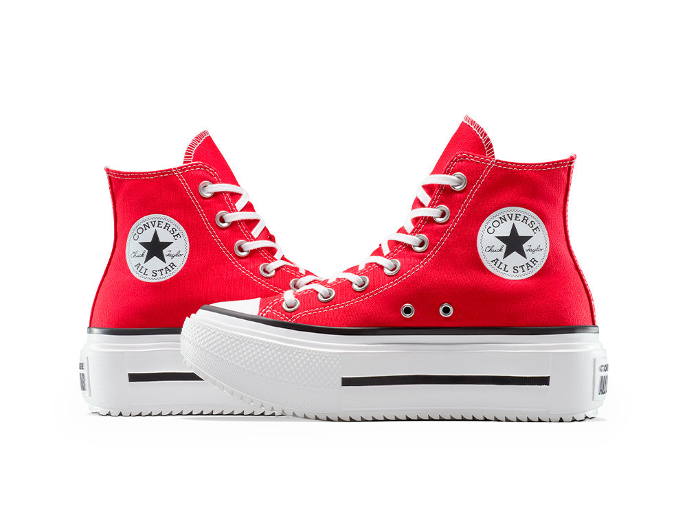 Zapatillas Converse Chuck Taylor Lift Double Stack Mujer Rojo