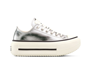 Zapatillas Converse Chuck Taylor Lift Double Stack Mujer Plata