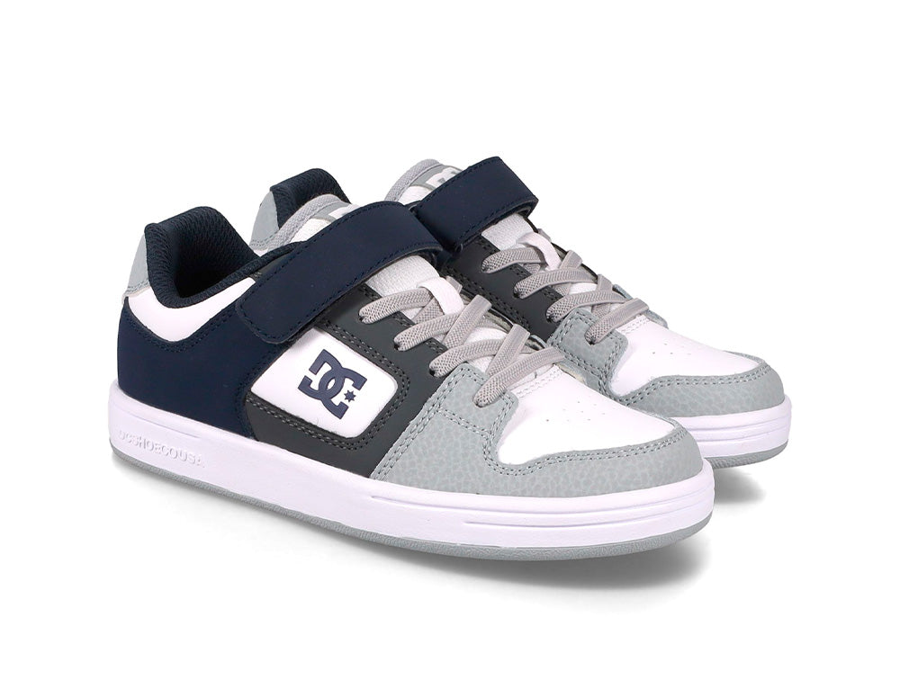 Zapatilla Dc Manteca 4 V Junior Gris Azul