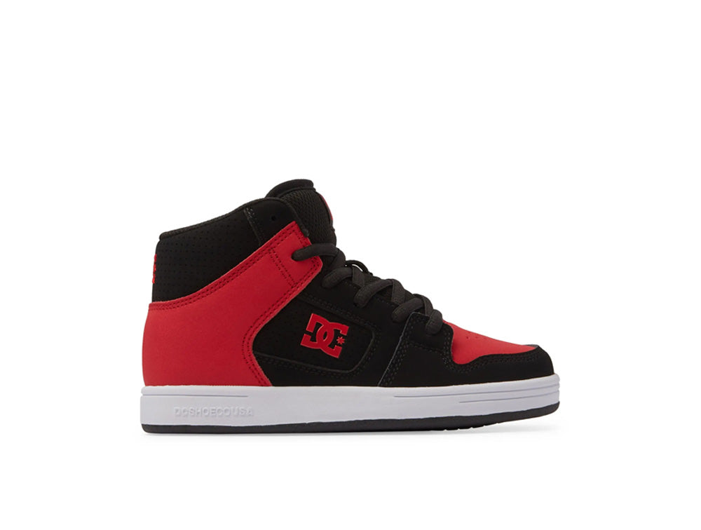 Zapatilla Dc Manteca 4 HI Junior Rojo Negro Blanco