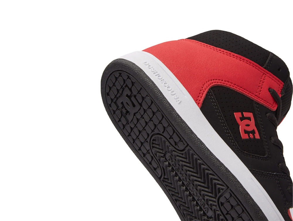 Zapatilla Dc Manteca 4 HI Junior Rojo Negro Blanco