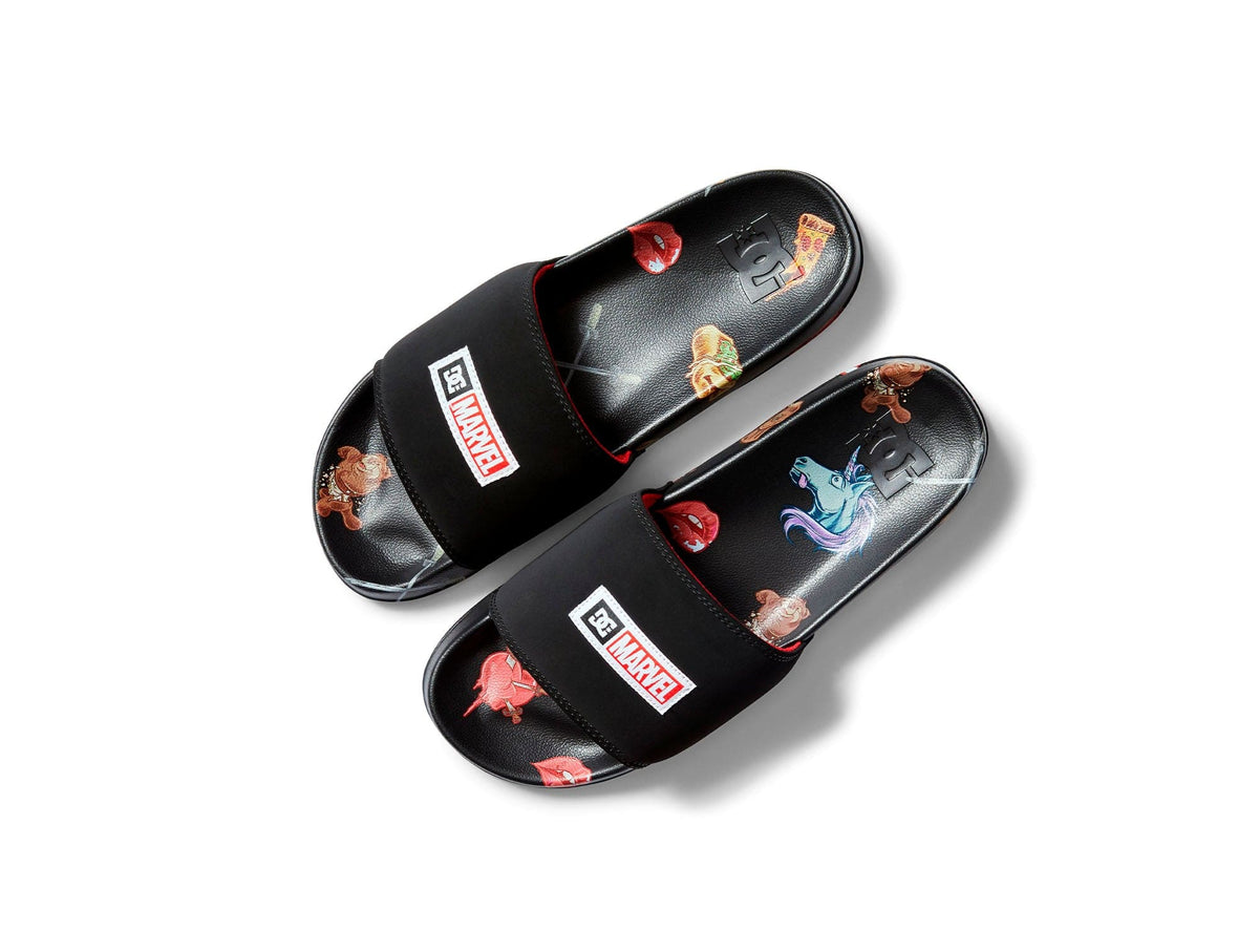 Sandalia DC Slide Deadpool Hombre Negro - Real Kicks