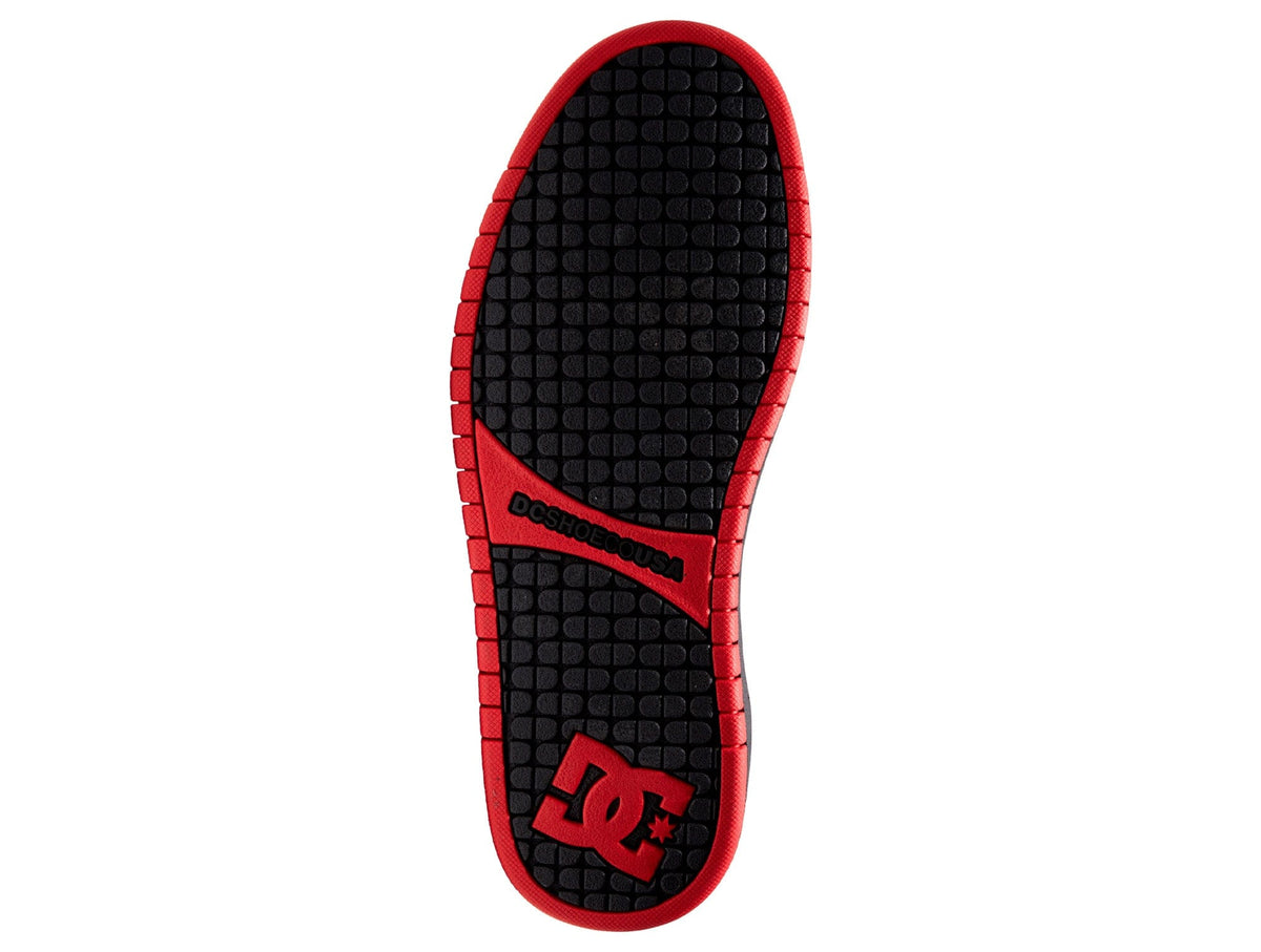 Zapatilla DC Court Graffik Suede Trainers Hombre Negro Rojo