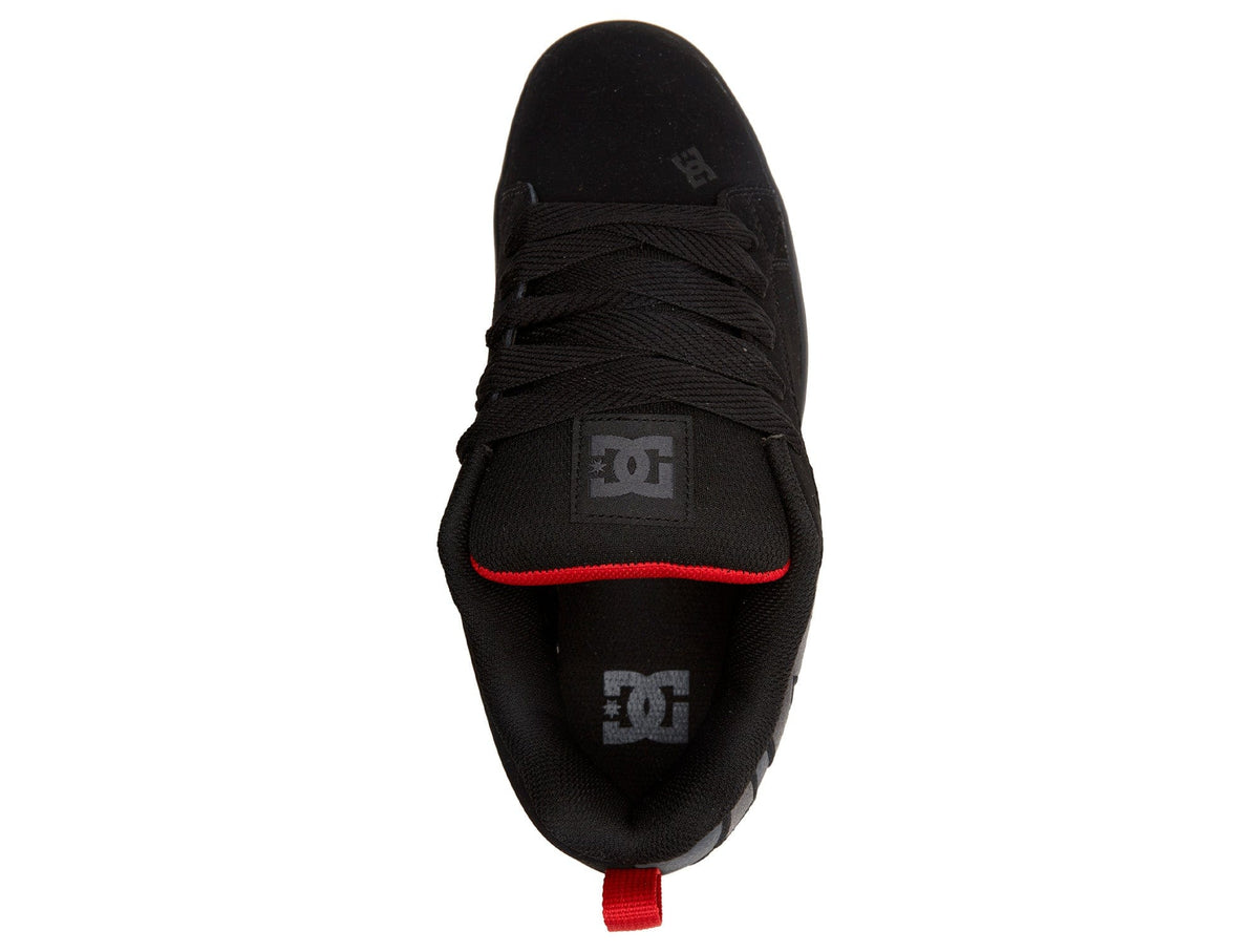 Zapatilla DC Court Graffik Suede Trainers Hombre Negro Rojo