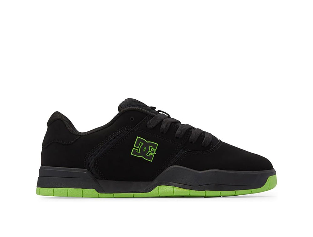 Zapatilla Dc Central Hombre Negro Suela Negro-Verde Real Kicks