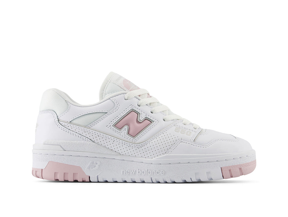 Zapatilla New Balance 550 Mujer Blanco Rosado