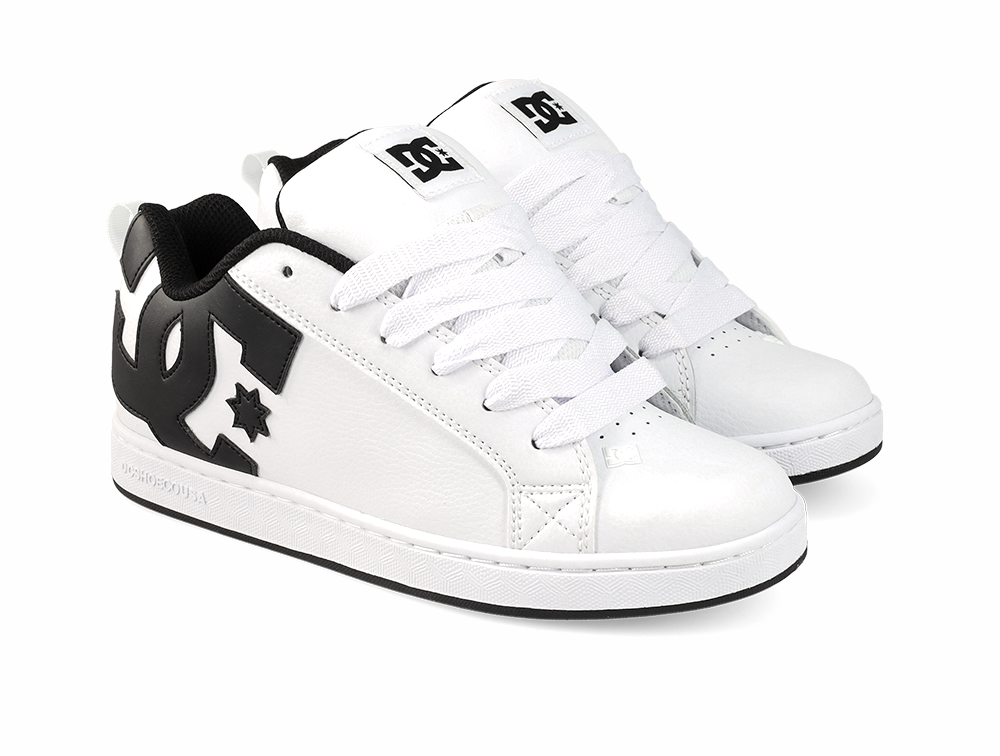 Zapatillas Dc Court Graffik Mujer Blanco