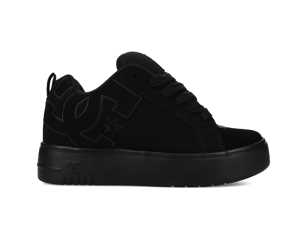 Zapatillas Dc Court Graffik Plataforma Mujer Mono Negro