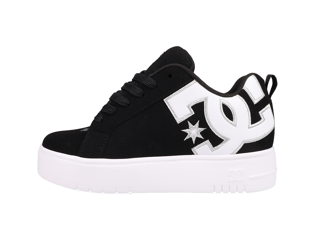 Zapatillas Dc Court Graffik Plataforma Mujer Negro