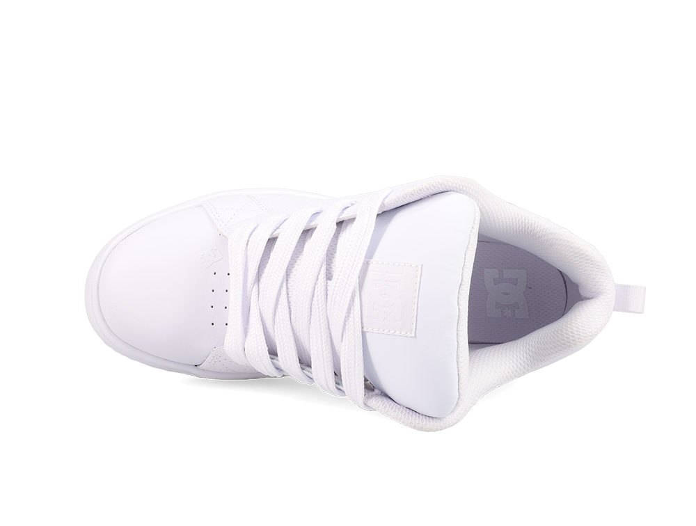 Zapatillas Dc Court Graffik Plataforma Mujer Blanco
