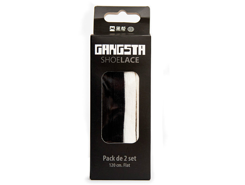 Cordones Gangsta Corp Unisex Negro