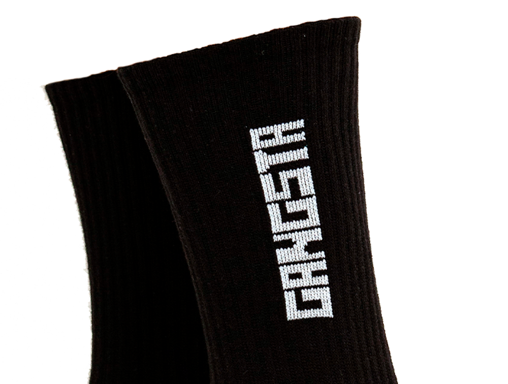Calcetin Gangsta Mid Brand Unisex Negro