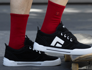 Calcetin Gangsta Mid Icon Unisex Rojo