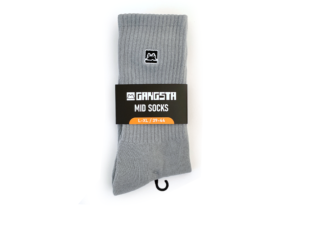 Calcetin Gangsta Mid Icon Unisex Gris