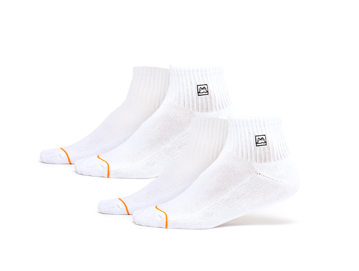 Calcetin Corto Gangsta Ankle Corto 2 pack Unisex Blanco