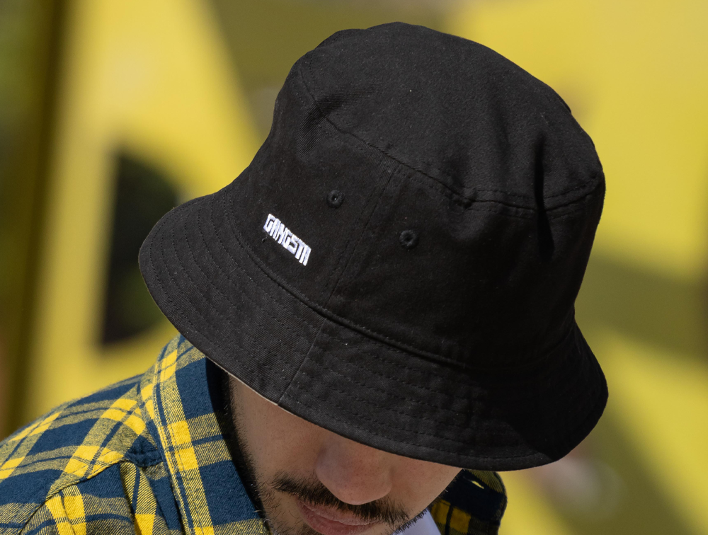 Bucket Gangsta Reversible Unisex Negro