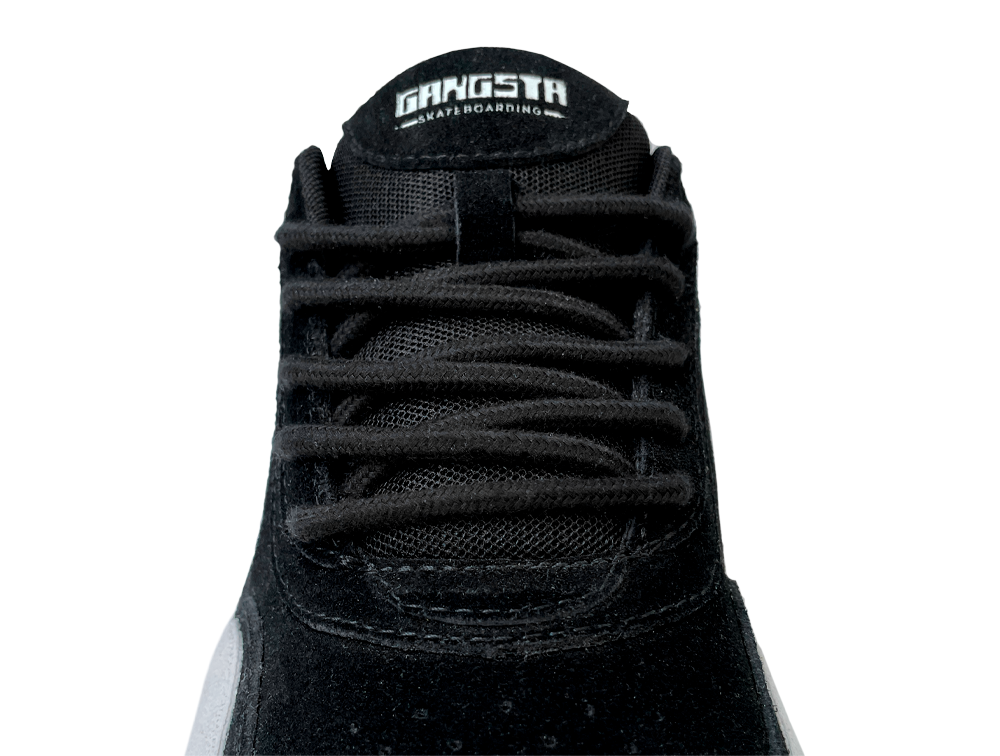 Cordones Gangsta Sl Round 2 Unisex Negro-Blanco