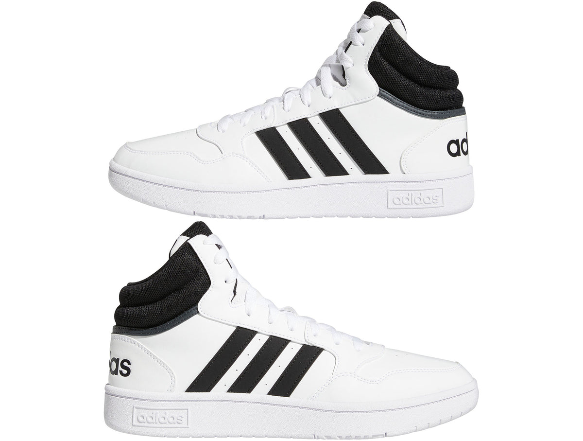 Zapatilla Adidas Hoops 3.0 Mid Hombre Blanco