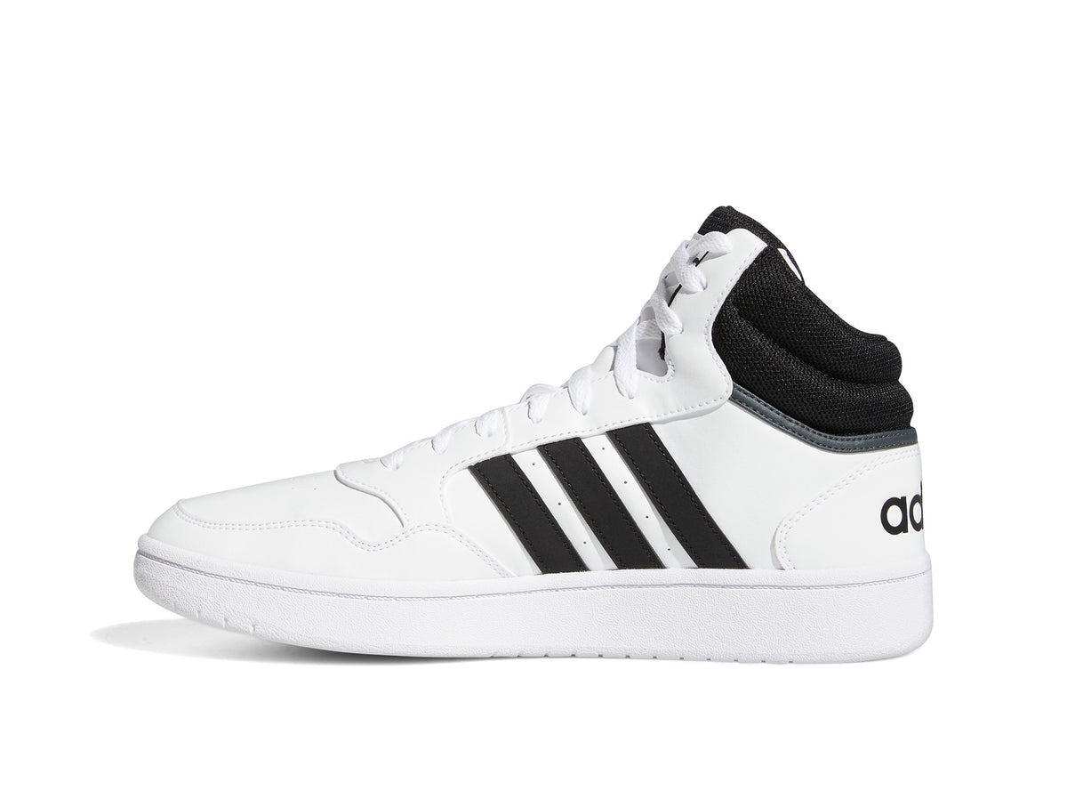 Zapatilla Adidas Hoops 3.0 Mid Hombre Blanco