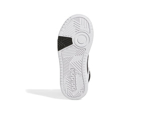 Zapatilla Adidas Hoops 3.0 Mid Cuero Junior Blanco