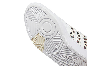 Zapatilla Adidas Hoops 3.0 Mujer Cuero Blanco Animal Print