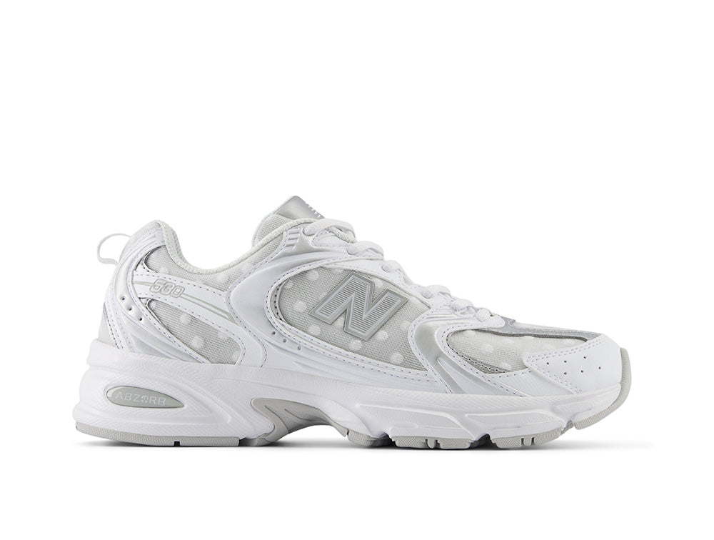 Zapatilla New Balance 530 Dots Unisex Blanco-Gris