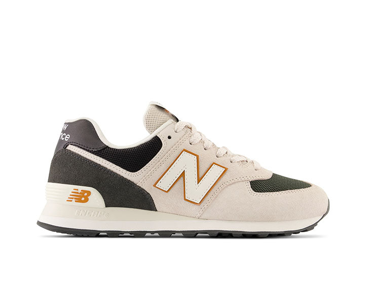 Zapatilla New Balance 574 Hombre Beige y Gris Real Kicks