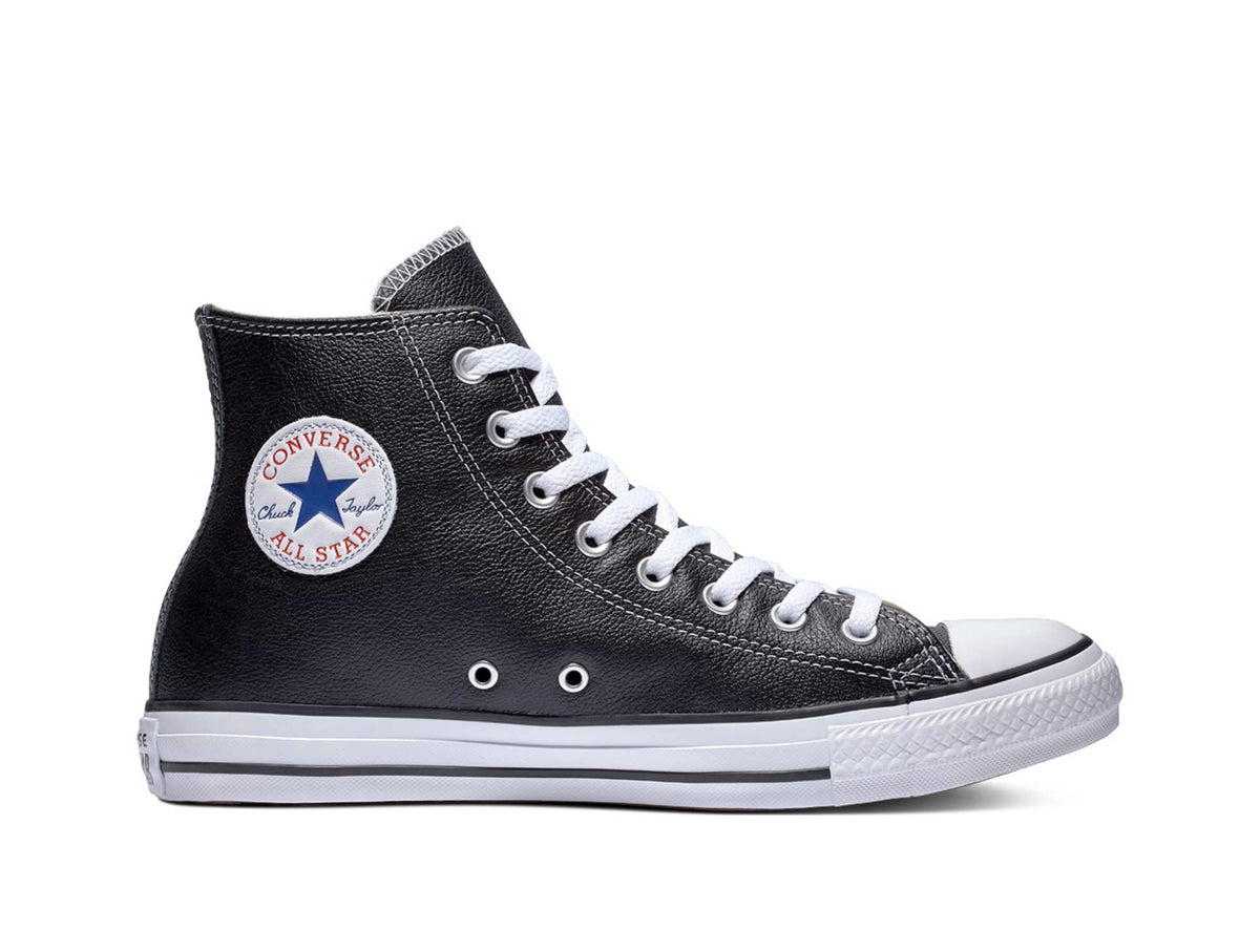 Zapatilla Converse Chuck Taylor HI Cuero Hombre Negro